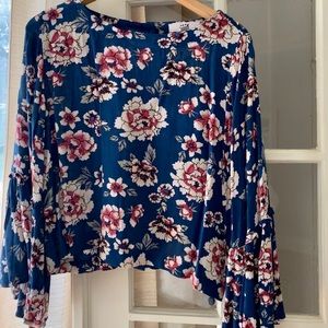 Jack by BB Dakota floral print bell sleeve blouse
